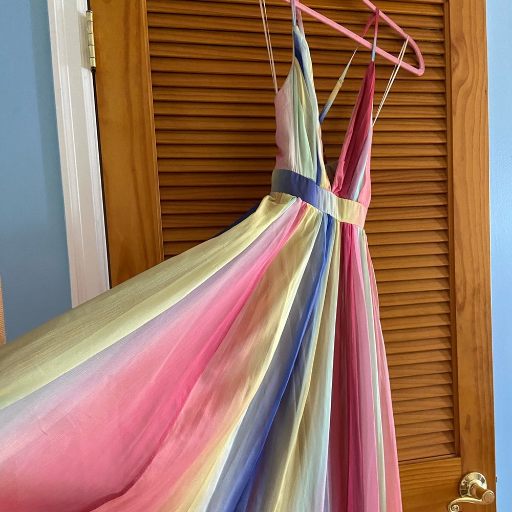 Beautiful Maxi rainbow color dress